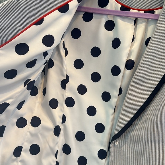 Boden summer blazer blue stripes size 6 - Picture 3 of 8